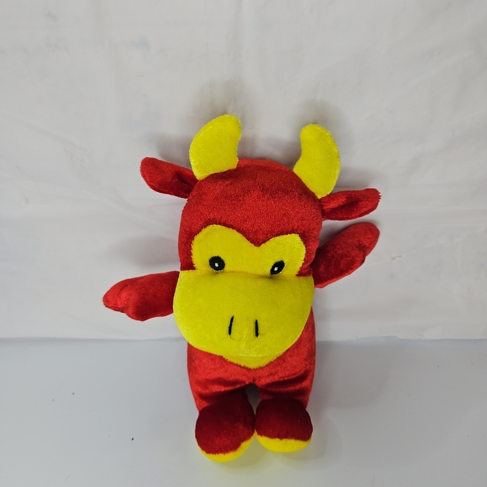 Toymax peek a boo  Cow Plush Toy Toymax Red And Yellow Plush - Picture 2 of 13